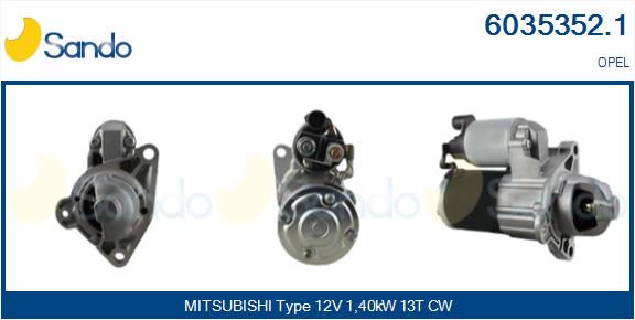 Motorino d'avviamento SANDO 6035352.1