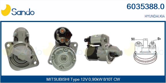 Motorino d'avviamento SANDO 6035388.0