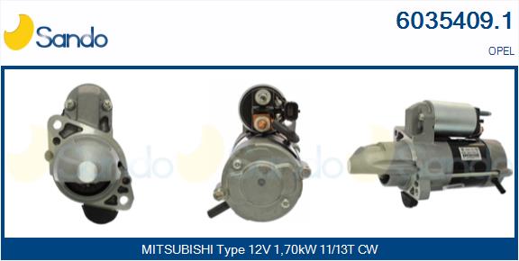 Motorino d'avviamento SANDO 6035409.1