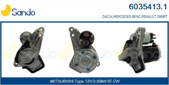 Motorino d'avviamento SANDO 6035413.1
