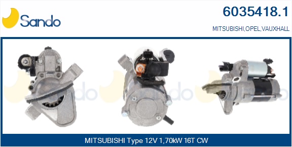 Motorino d'avviamento SANDO 6035418.1