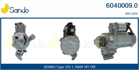 Motorino d'avviamento SANDO 6040009.0
