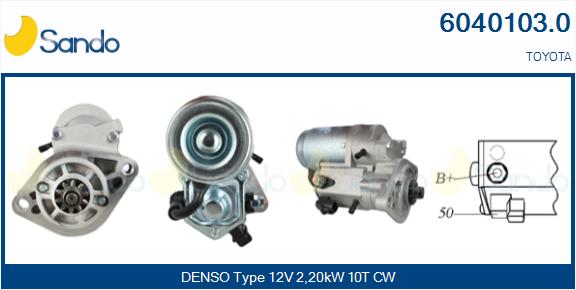  MOTORINO AVVIAMENTO (ADATTABILE) TOYOTA L.CRUISER 3.0D -09