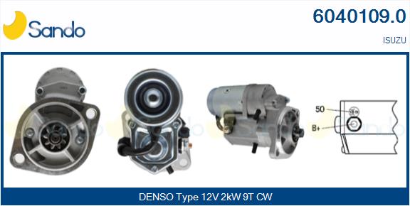  MOTORINO AVVIAMENTO (ADATTABILE) ISUZU CAMPO 2.2D -90