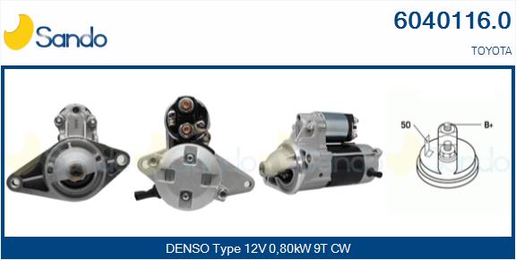 Motorino d'avviamento SANDO 6040116.0
