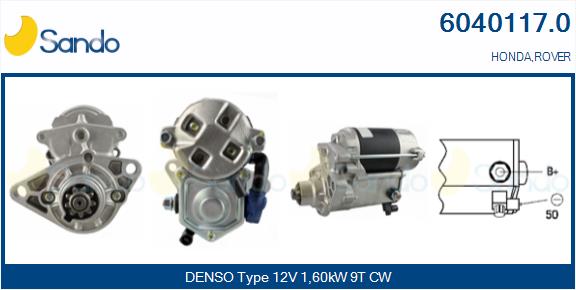 Motorino d'avviamento SANDO 6040117.0