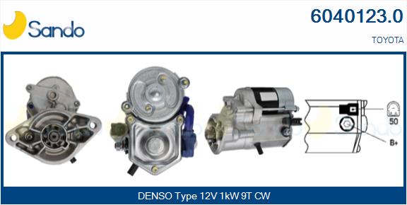 Motorino d'avviamento SANDO 6040123.0
