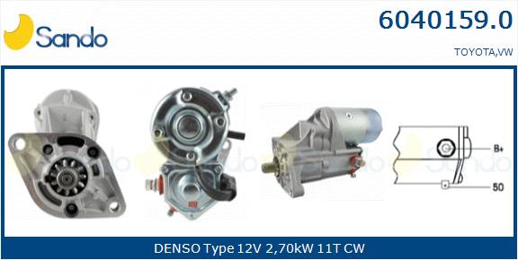  MOTORINO AVVIAMENTO (ADATTABILE) VW TARO 2.4D -90