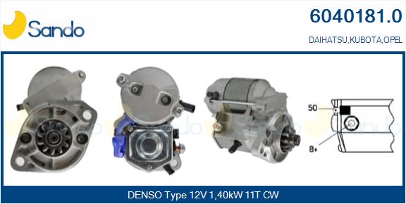 Motorino d'avviamento SANDO 6040181.0