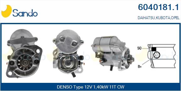 Motorino d'avviamento SANDO 6040181.1