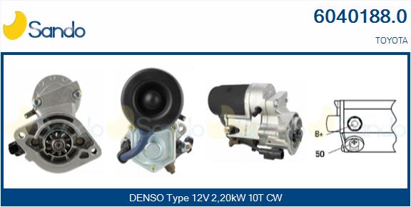 Motorino d'avviamento SANDO 6040188.0