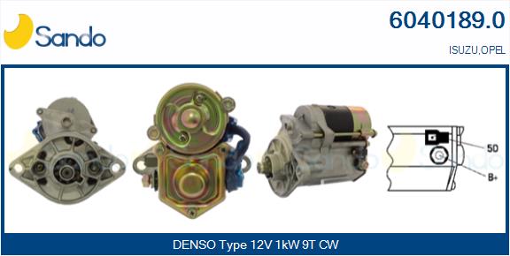 Motorino d'avviamento SANDO 6040189.0