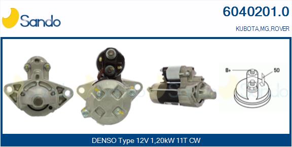 Motorino d'avviamento SANDO 6040201.0