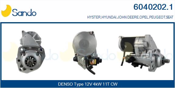 Motorino d'avviamento SANDO 6040202.1