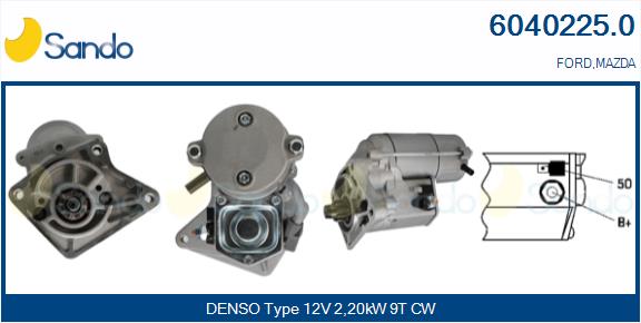Motorino d'avviamento SANDO 6040225.0
