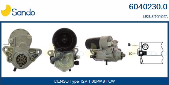 Motorino d'avviamento SANDO 6040230.0