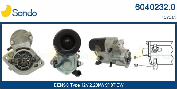 Motorino d'avviamento SANDO 6040232.0