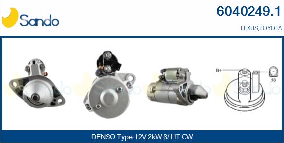  MOTORINO AVVIAMENTO (ORIGINALE) TOYOTA AVENSIS 2.0D 06-