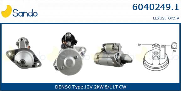  MOTORINO AVVIAMENTO (ORIGINALE) TOYOTA AVENSIS 2.0D 06-