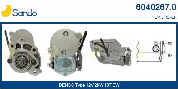 Motorino d'avviamento SANDO 6040267.0