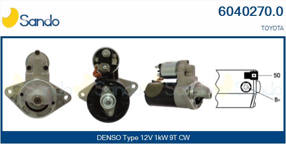 Motorino d'avviamento SANDO 6040270.0