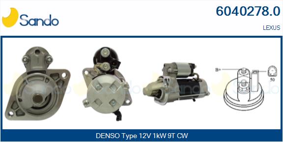 Motorino d'avviamento SANDO 6040278.0