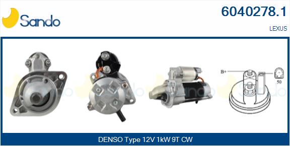 Motorino d'avviamento SANDO 6040278.1