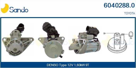 SANDO ALT.RE(ADATTABILE) TOYOTA AURIS 1.4 D-4D -12