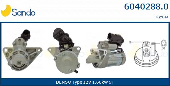 SANDO ALT.RE(ADATTABILE) TOYOTA AURIS 1.4 D-4D -12