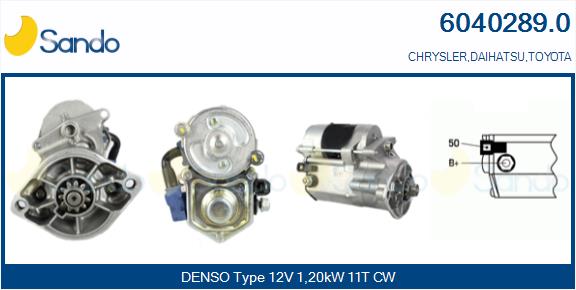 Motorino d'avviamento SANDO 6040289.0