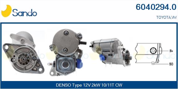 Motorino d'avviamento SANDO 6040294.0