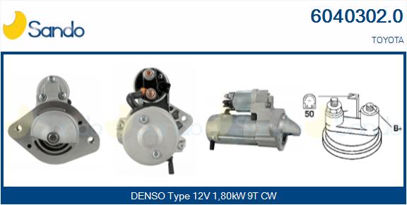 Motorino d'avviamento SANDO 6040302.0