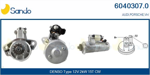 Motorino d'avviamento SANDO 6040307.0