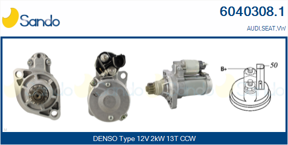 Motorino d'avviamento SANDO 6040308.1