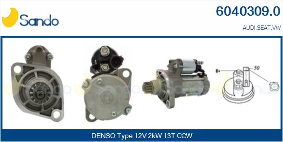 Motorino d'avviamento SANDO 6040309.0