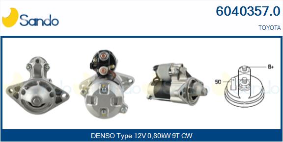 Motorino d'avviamento SANDO 6040357.0