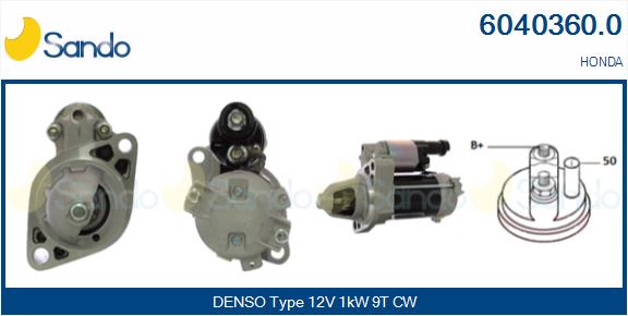Motorino d'avviamento SANDO 6040360.0