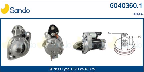 Motorino d'avviamento SANDO 6040360.1