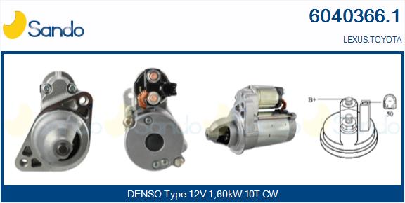 Motorino d'avviamento SANDO 6040366.1