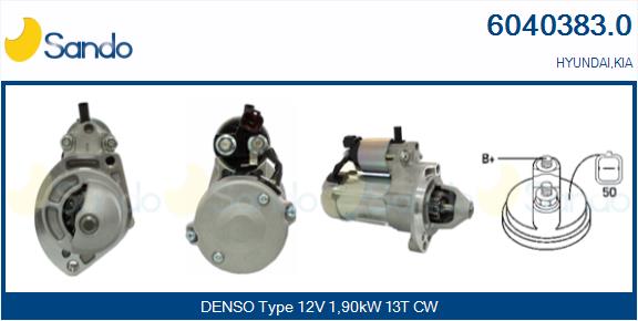 Motorino d'avviamento SANDO 6040383.0
