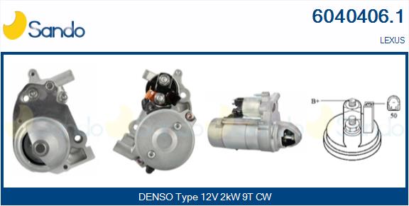 Motorino d'avviamento SANDO 6040406.1