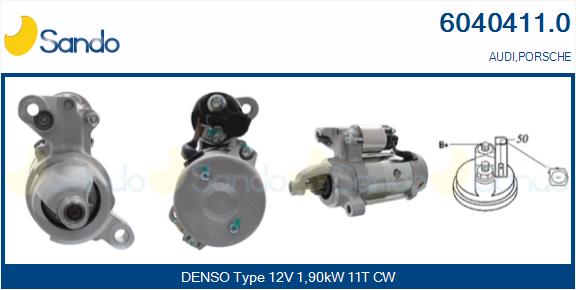 Motorino d'avviamento SANDO 6040411.0
