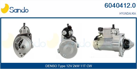 Motorino d'avviamento SANDO 6040412.0