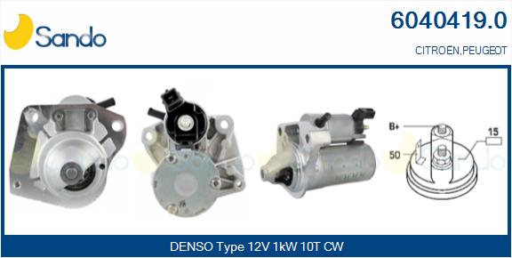 Motorino d'avviamento SANDO 6040419.0