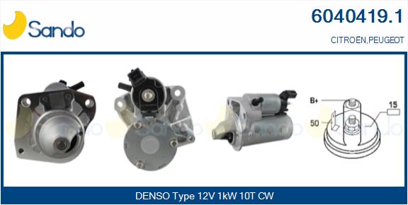 Motorino d'avviamento SANDO 6040419.1