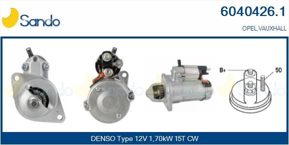 Motorino d'avviamento SANDO 6040426.1