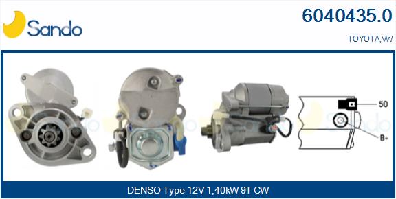 Motorino d'avviamento SANDO 6040435.0