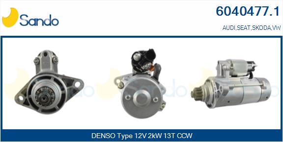 Motorino d'avviamento SANDO 6040477.1