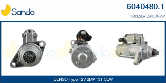 Motorino d'avviamento SANDO 6040480.1
