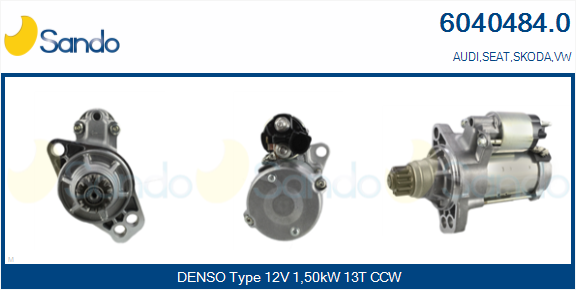 Motorino d'avviamento SANDO 6040484.0
